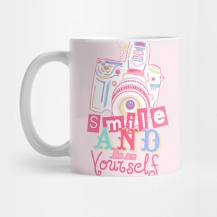 Smile and be Yourself - Pastel Camera Mug